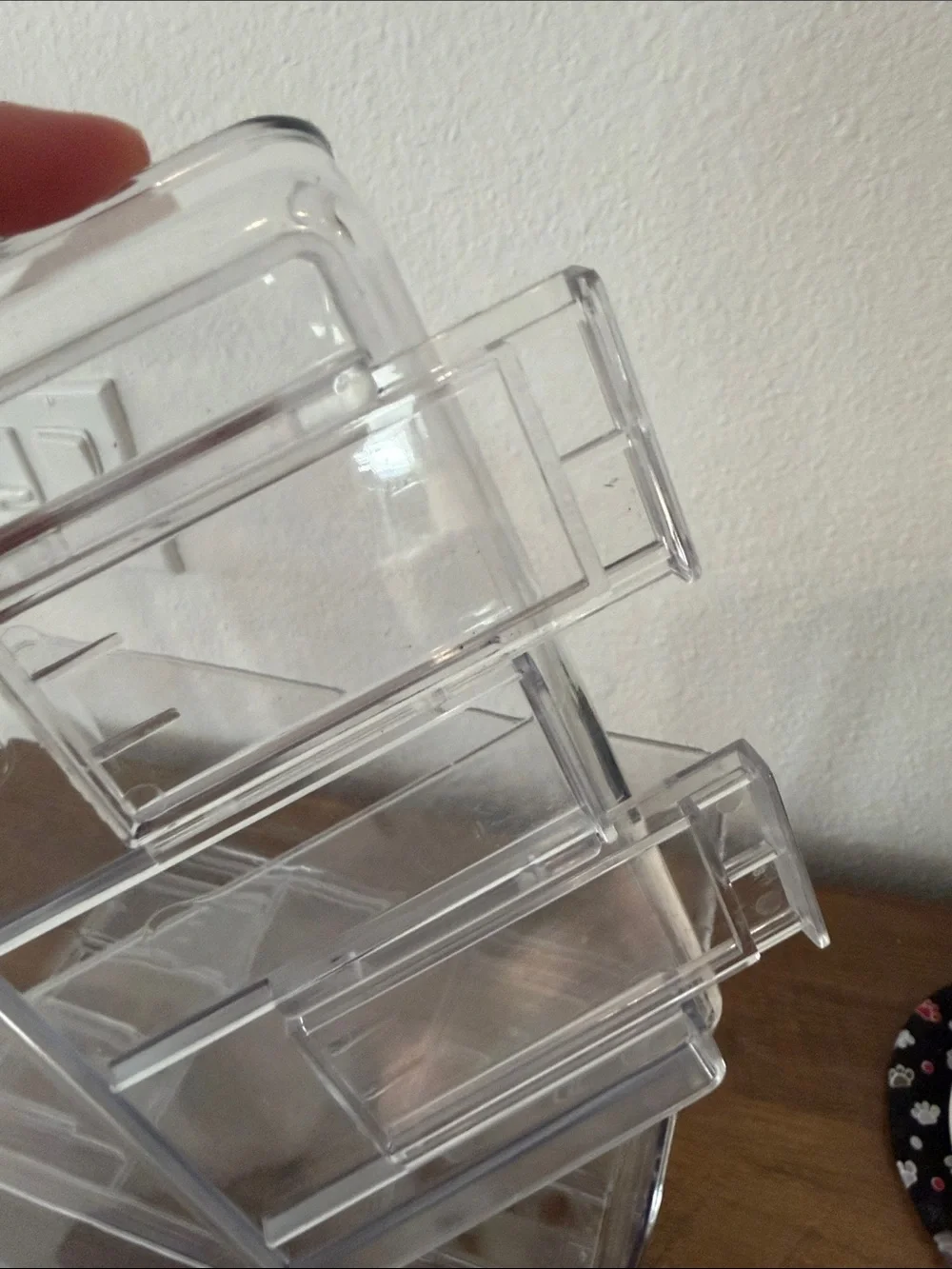 Clear Stackable Home Storage Bin - Transparent Organizer set of 2